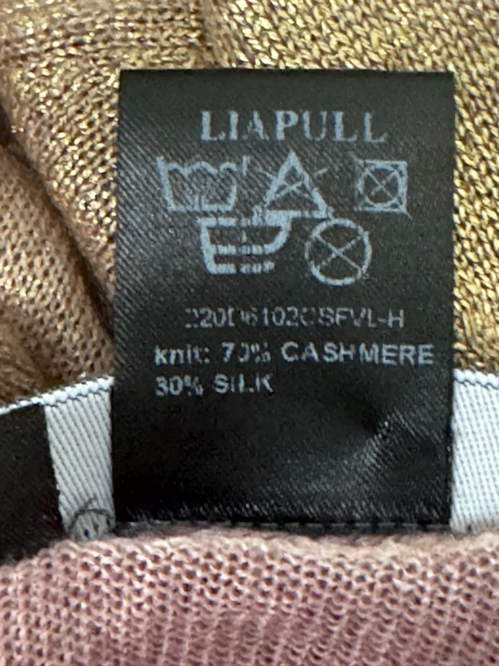 Avant Toi metallic cashmere/silk top - Picture 4 of 5